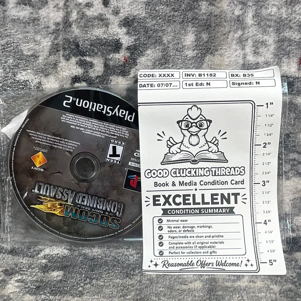 SOCOM US Navy SEALs Combined Assault PS2 PlayStation 2 Sony Tactical Shooter